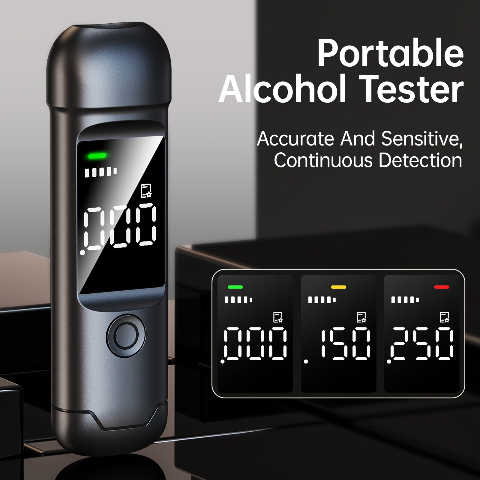 Probador de alcohol portátil con pantalla LCD y batería recargable

Source:
Portable Breathalyzer Alcohol Tester with LCD Display and Rechargeable Battery