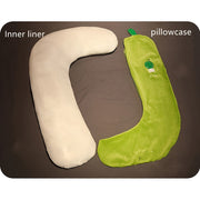 Maternity Pillow Soft Polyester Fiber Adjustable J-Shape Full Body Support