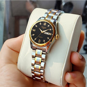 Women's Quartz Watch with Calendar Roman Numerals and Elegant Design