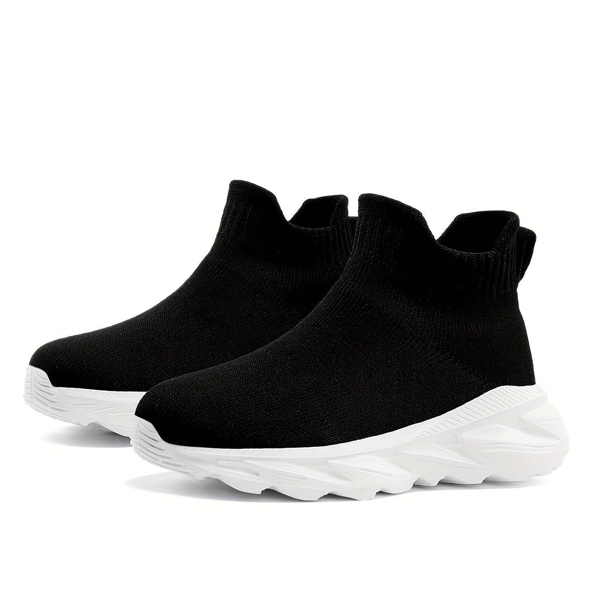 Zapatillas slip-on de media altura para niños con tela transpirable y suela de EVA, casual para niños y niñas menores de 14 años