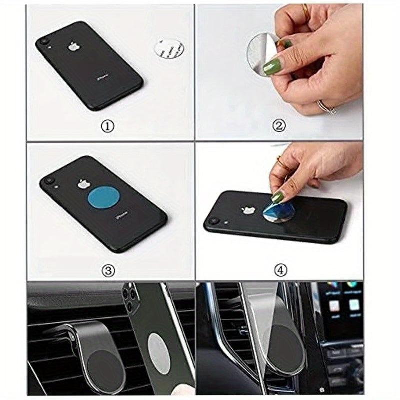 Универсальная металлическая пластина для крепления магнитных держателей для автомобиля и настенных круглых дисков