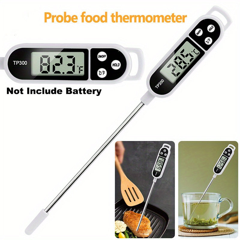 Digital Food Thermometer with Stainless Steel Probe for Meat Cooking BBQ Oven