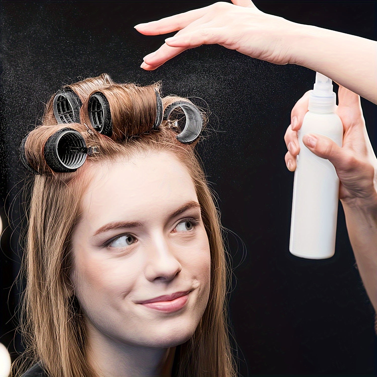 Set de rulos para cabello sin calor para mujeres, 18 piezas, rulos sin calor con pinzas para todo tipo de cabello