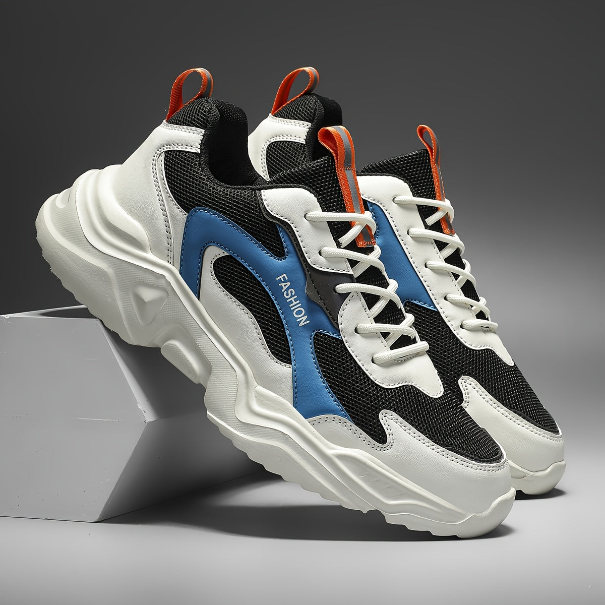 Men's Breathable Non-Slip Platform Sneakers for Street Walking