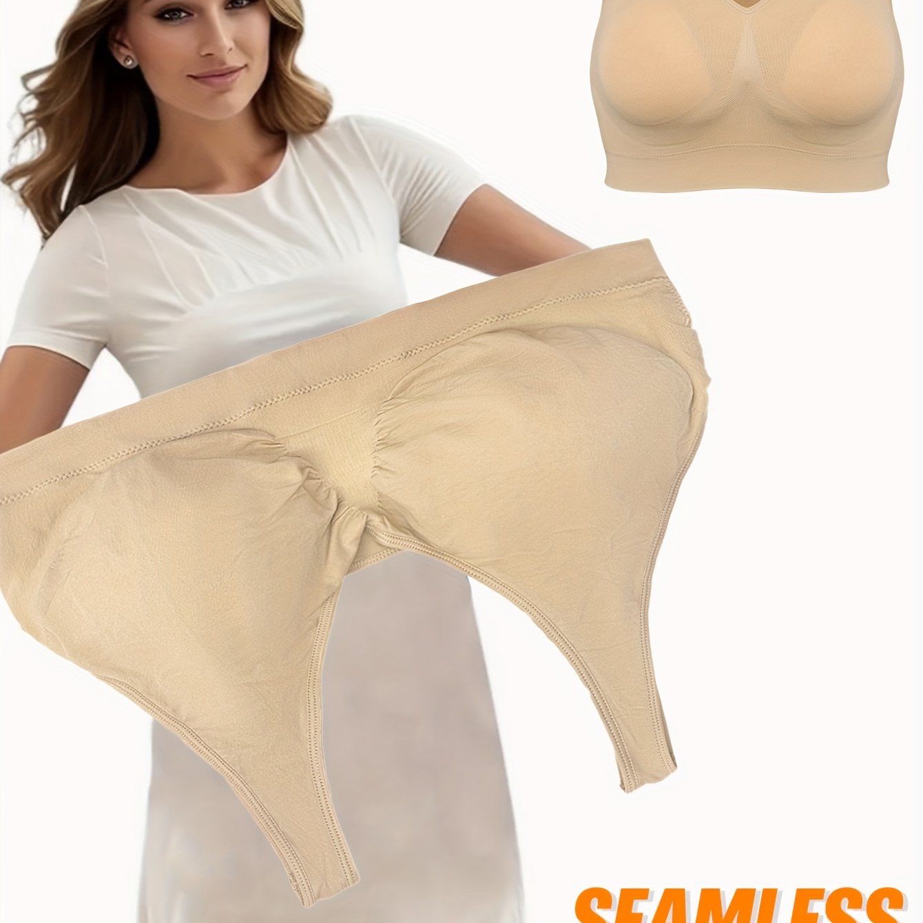 Plus size ayollar uchun shikastlanmagan sport bra, dumaloq bo’yinli, bir rangli faol kiyim