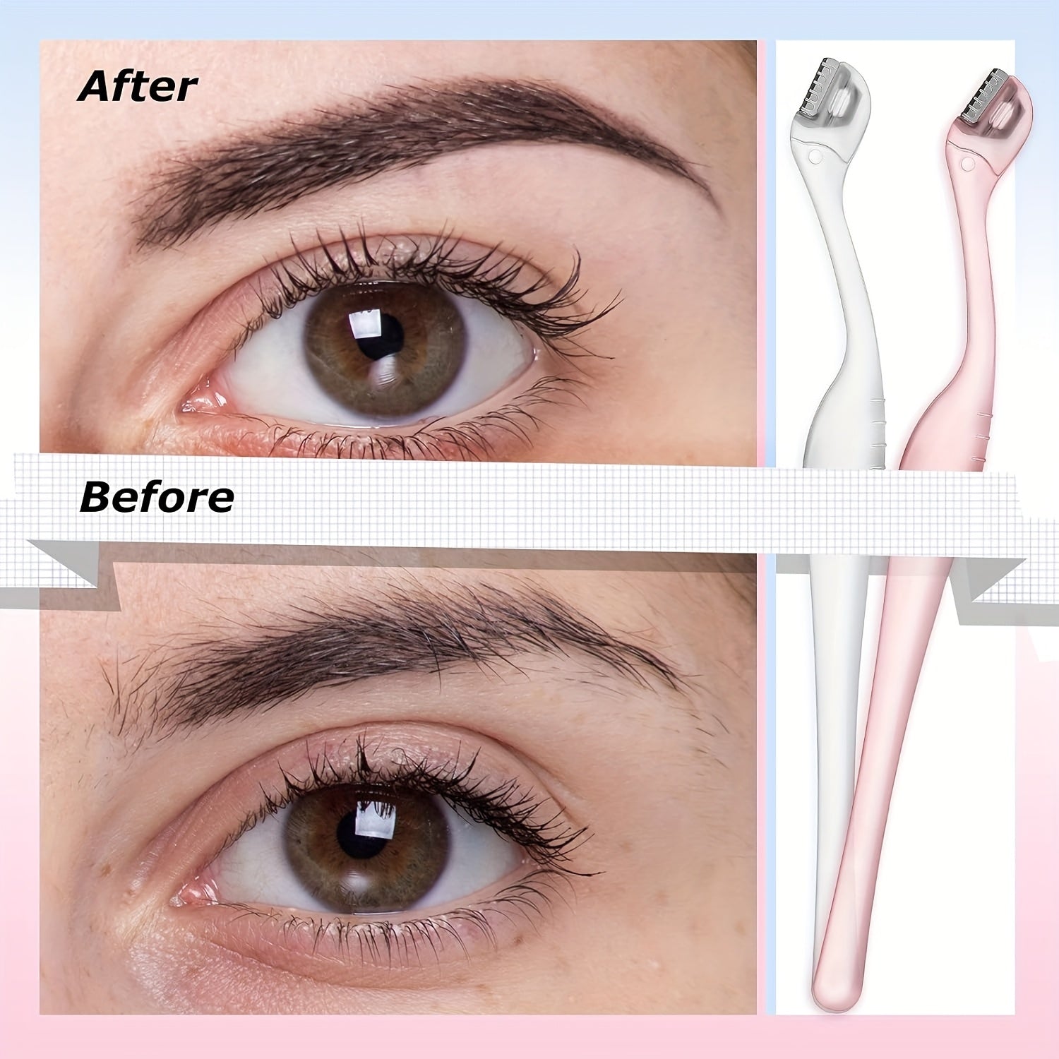 Women's Eyebrow Razor Precision Trimmer Lip and Facial Hair Removal Carbon Steel Blade