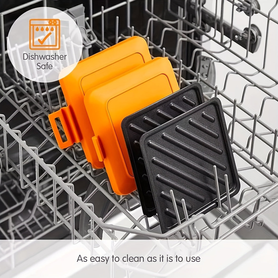 Silicone Sandwich Maker Removable Non-Stick Dishwasher Safe Microwaveable