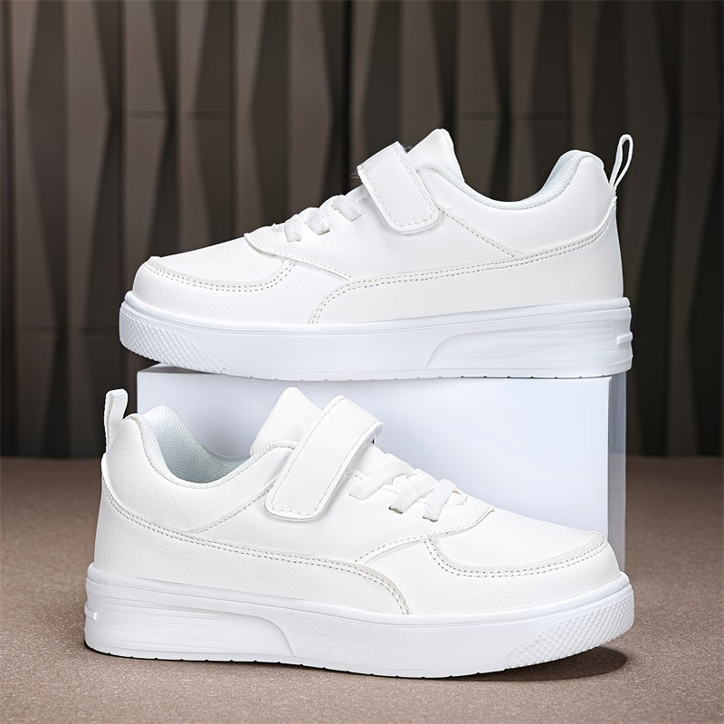 Girls' All-Season Casual Sports Sneakers with Microfiber Leather and EVA Sole