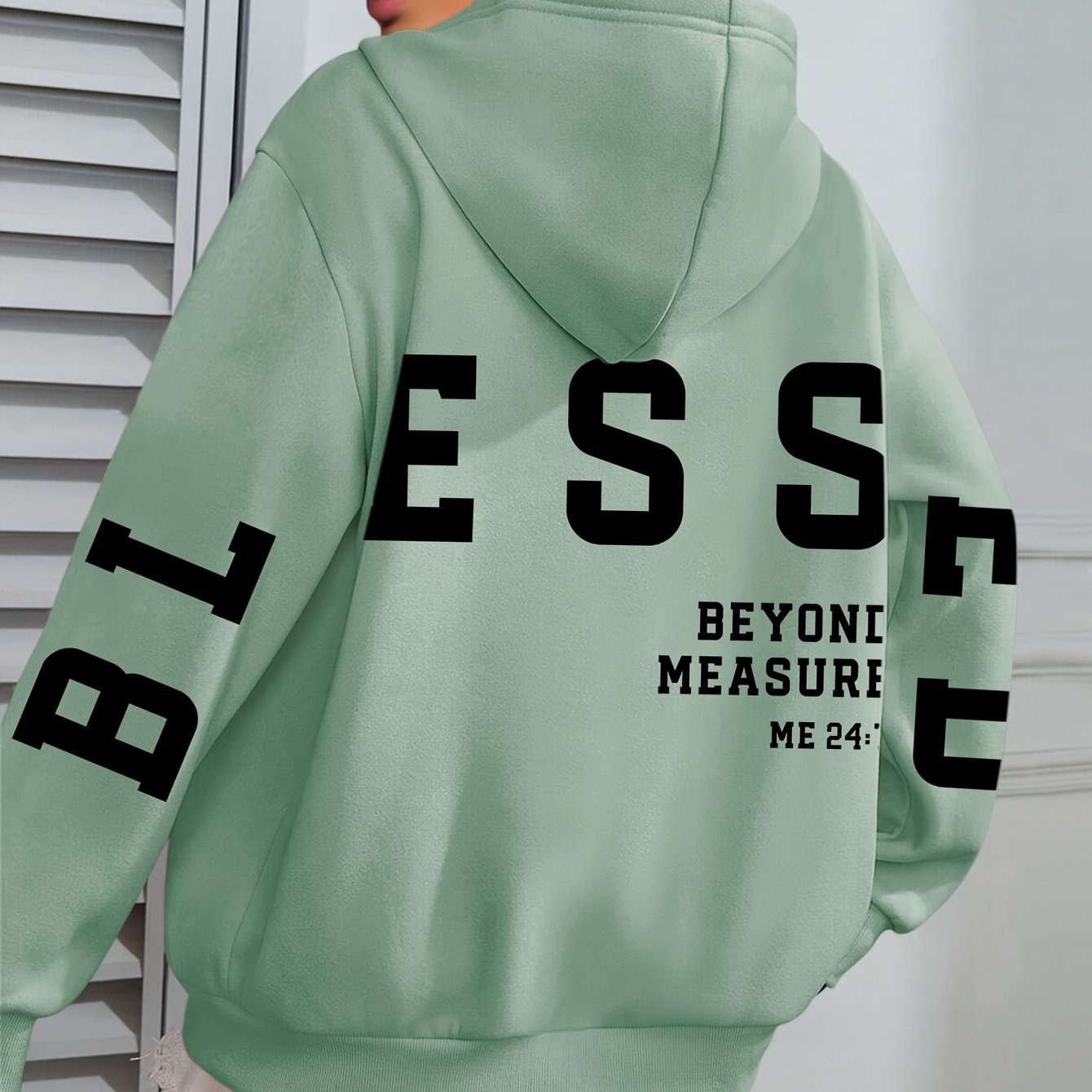 Plus Size Women’s Fleece Hoodie With Pocket Long Sleeve Winter Fall