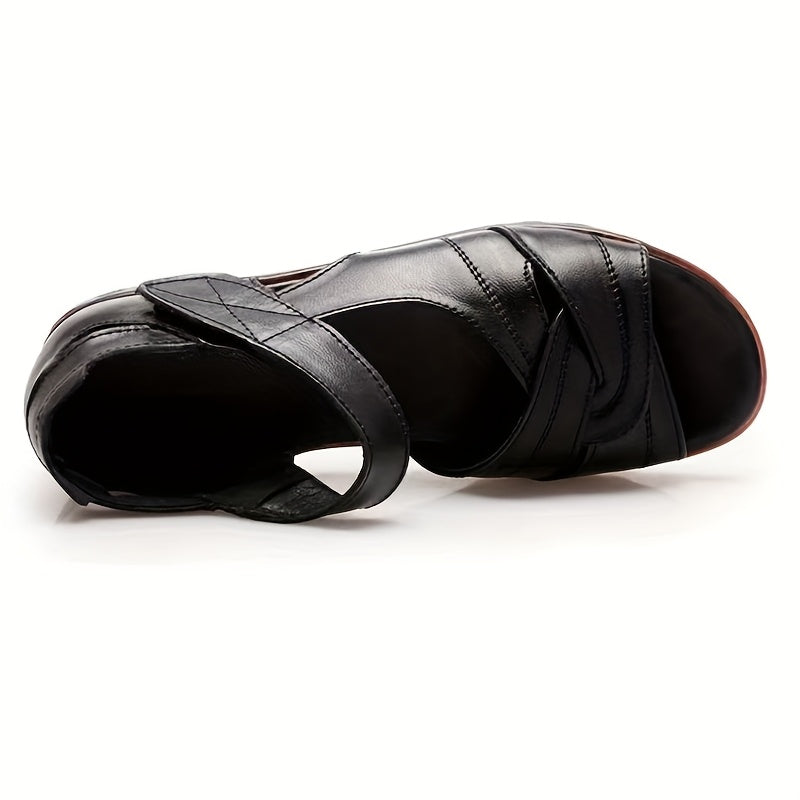 Women's Slip-On Flat Sandals Cushioned Breathable Summer Beach Shoes