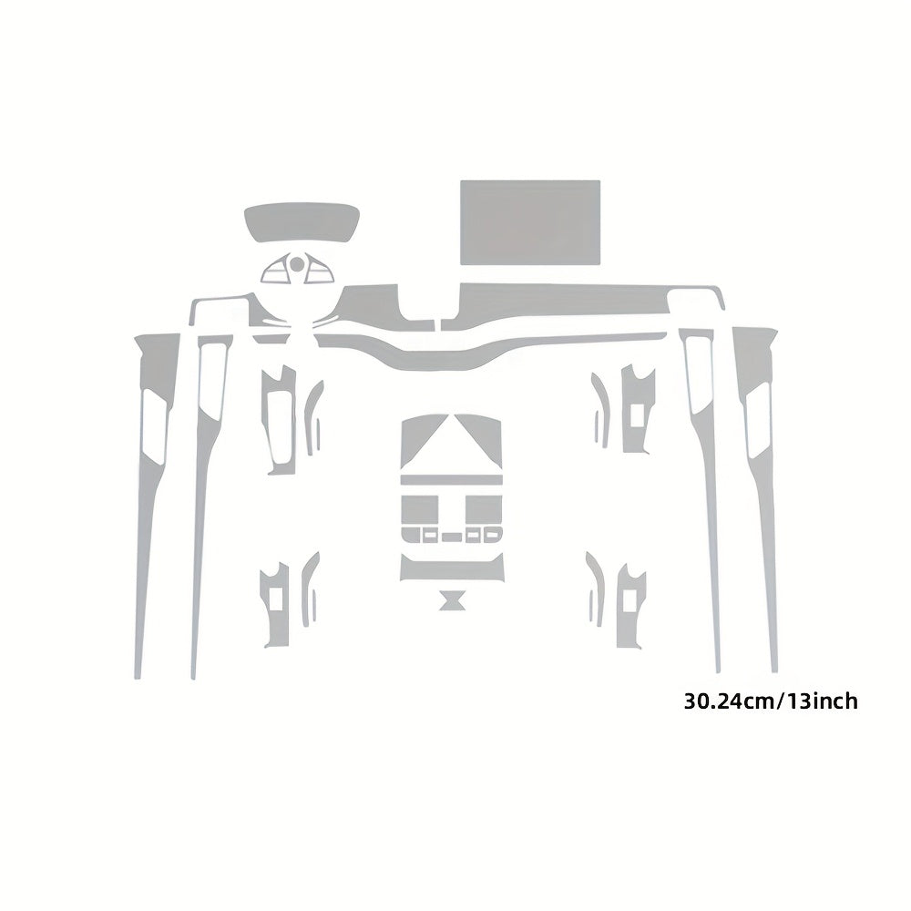 SUV uchun shisha muhofazasi TPU to'liq to'plam, shaffof, 39 sm, chizishga qarshi