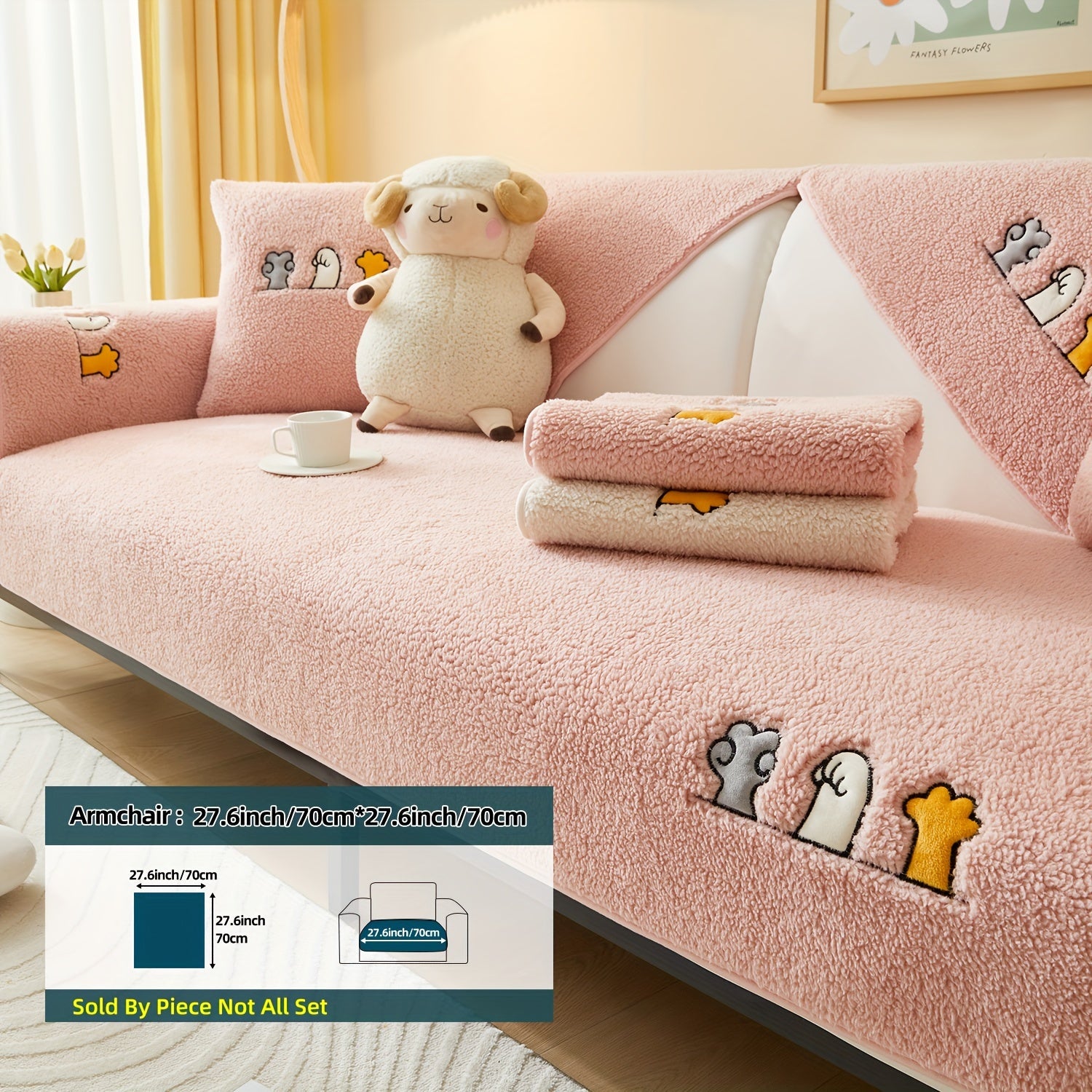 Плюшевый чехол на диван для собак, противоскользящий, защитный чехол для мебели