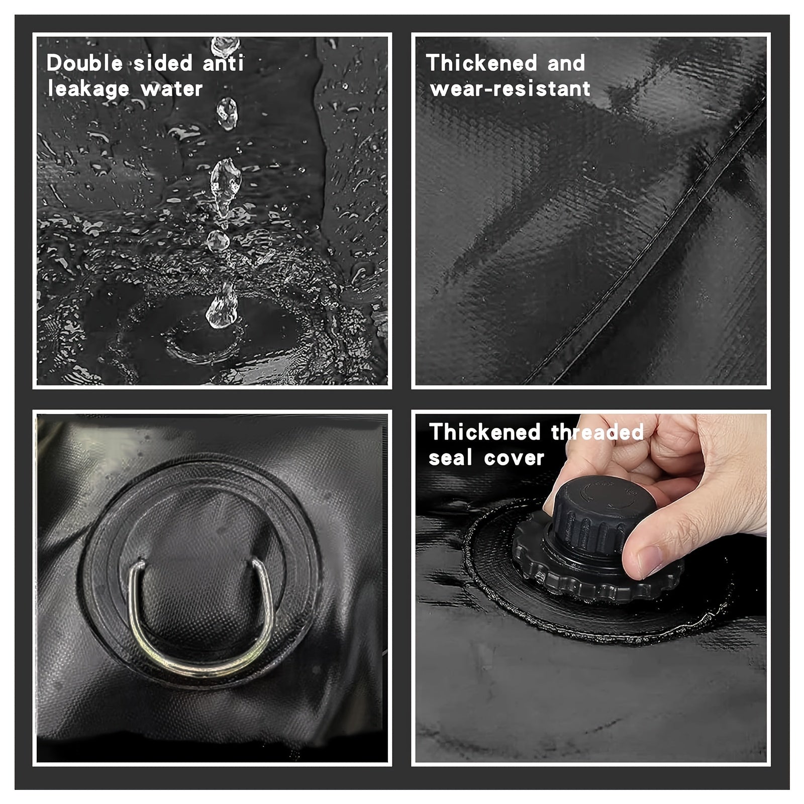 Экстра большой складной водяной резервуар для пожаротушения, сопротивления засухе, хранения воды