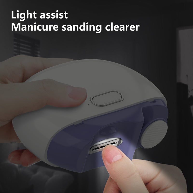 Electric Nail Clipper for Home Use Automatic Foot and Fingernail Trimmer Light Purple