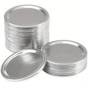Wide Mouth Stainless Steel Mason Jar Lid Fits 70mm and 86mm Jars Split Design