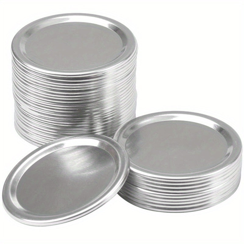Wide Mouth Stainless Steel Mason Jar Lid Fits 70mm and 86mm Jars Split Design