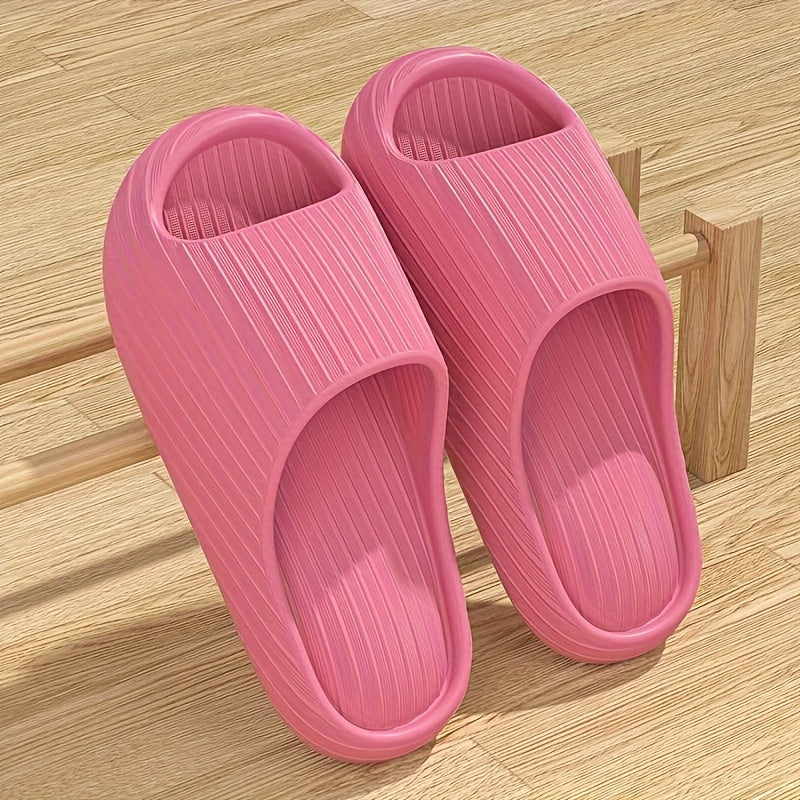 Unisex EVA Non-Slip Sandals Minimalist Stripe Indoor Beach Casual Footwear