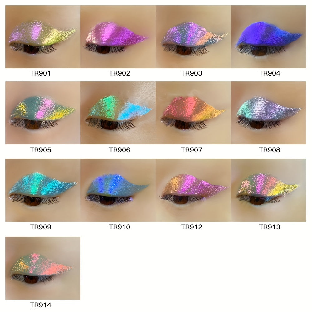 Ayollar uchun Glitter Ko'zoynaklar Suv o'tkazmaydigan Chameleon Rangi bayram va kechki uchun