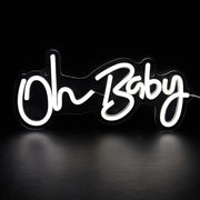 LED Neon Sign Oh Baby Wall Decor USB Powered Switch Control
