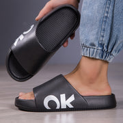 Unisex Soft Cotton Slippers Casual Indoor Outdoor Flip Flops for Summer