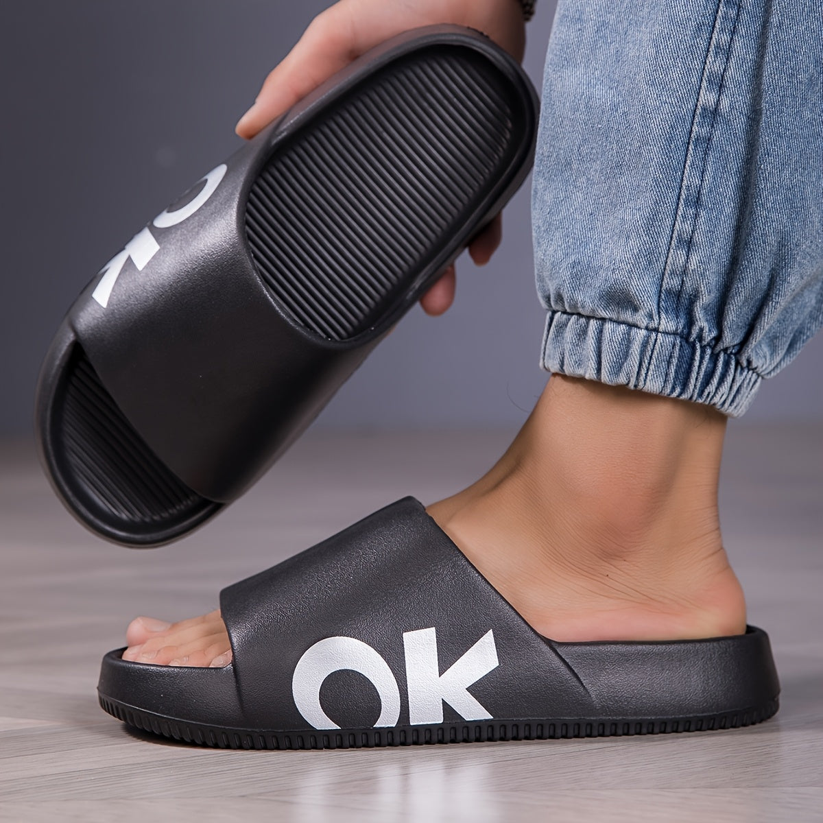 Unisex Soft Cotton Slippers Casual Indoor Outdoor Flip Flops for Summer