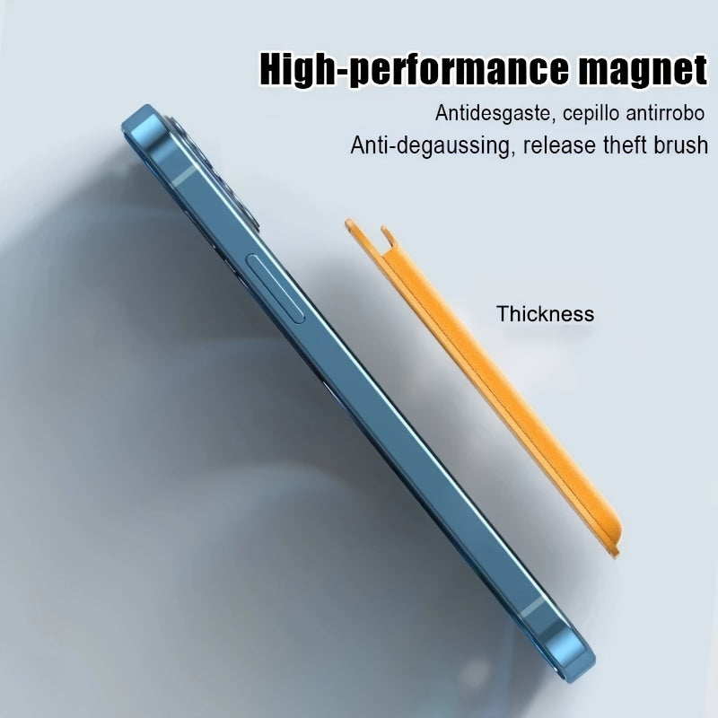 Premium Faux Leather Magnetic Wallet Case for iPhone 12-16 with Card Holder Slot