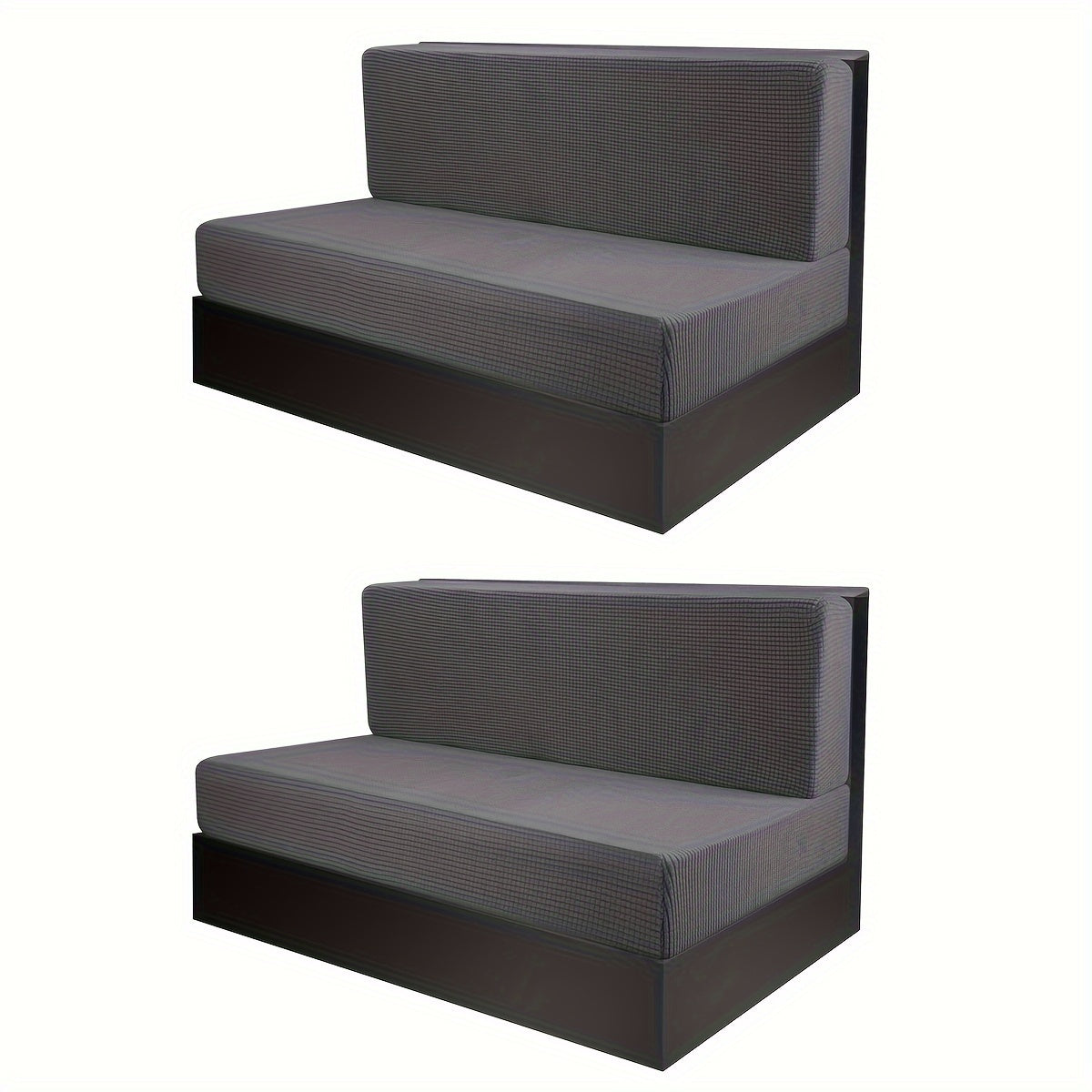 4-Piece RV Cushion Cover Set for Dinette and Sofa Protection Includes 2 Back and 2 Bench Covers