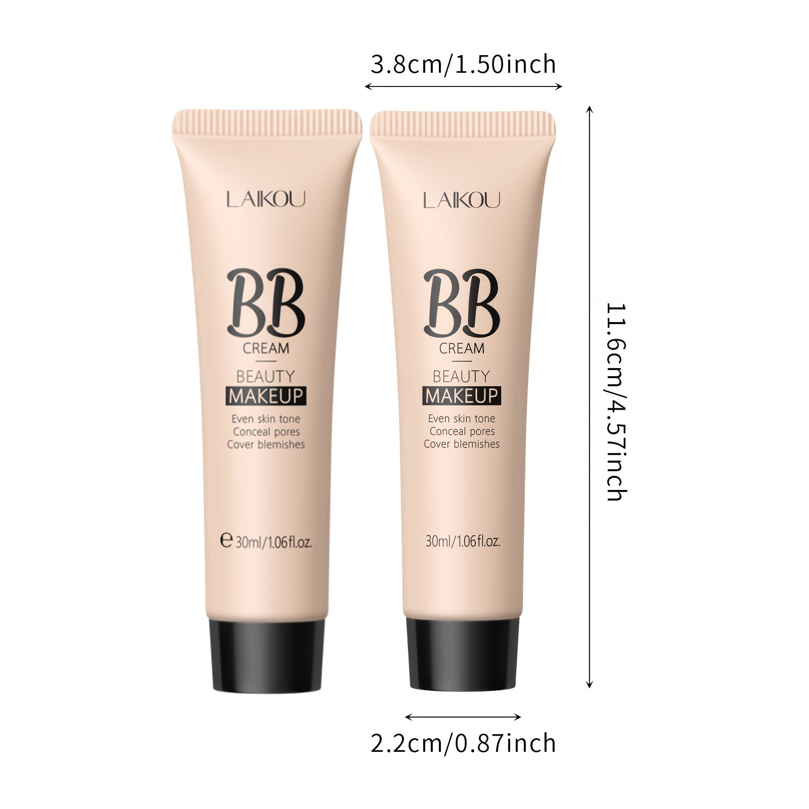 Women Men Waterproof Long Wear BB Cream Concealer Foundation 30ml