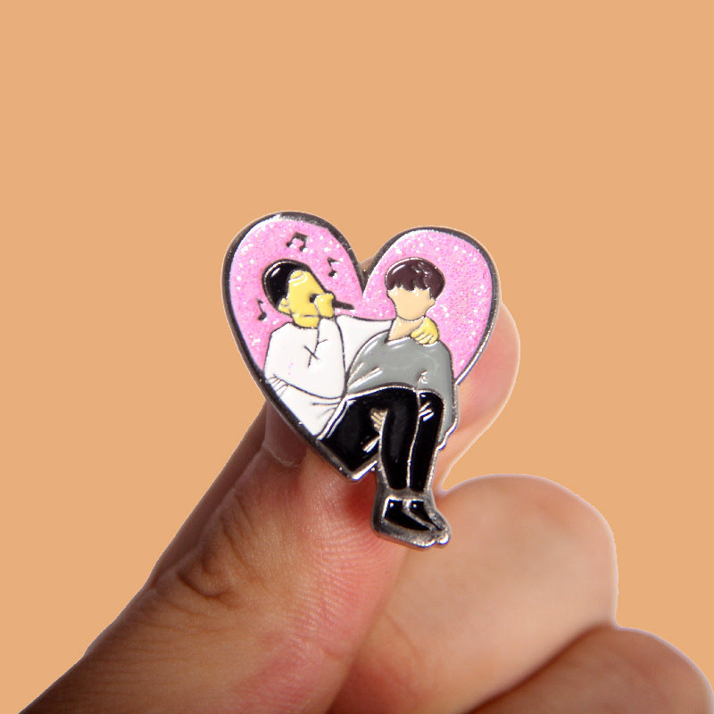 Enamel Pin Accessories for Backpacks Hats and Bags Alloy Kpop Lapel Pin Brooch Gift