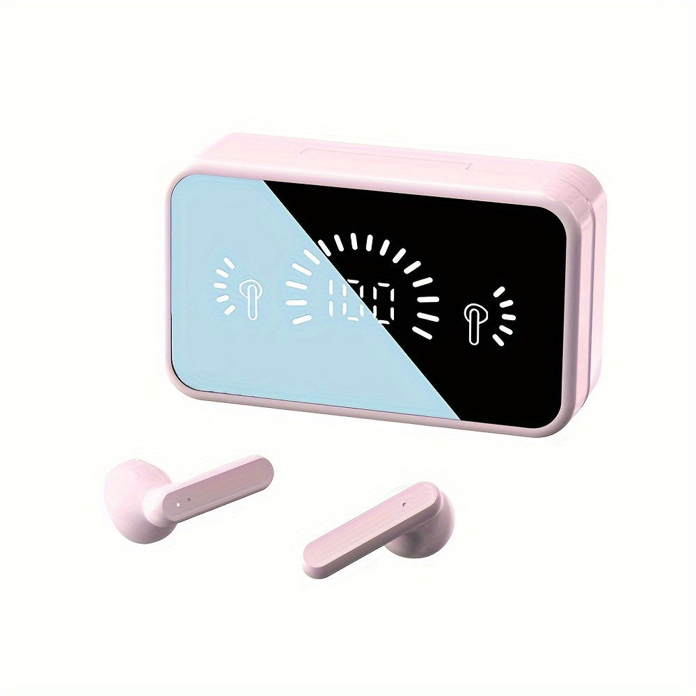 Auriculares inalámbricos con temática de anime, control táctil, pantalla LED, sonido HiFi, batería de 800mAh