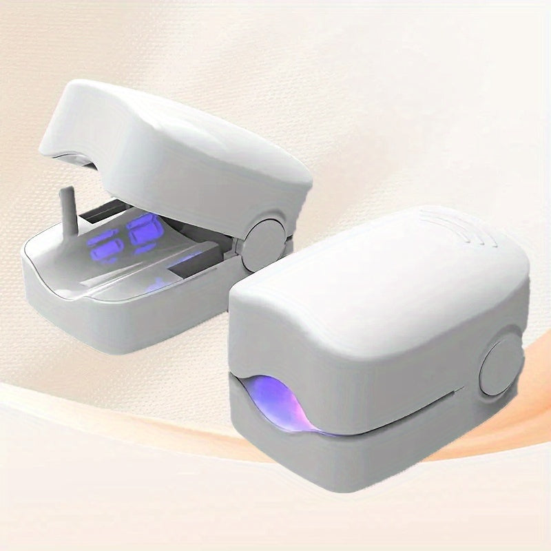 Portable LED Nail Relaxer and Cleaner for Toenails Rechargeable USB-Powered with Blue LED Light