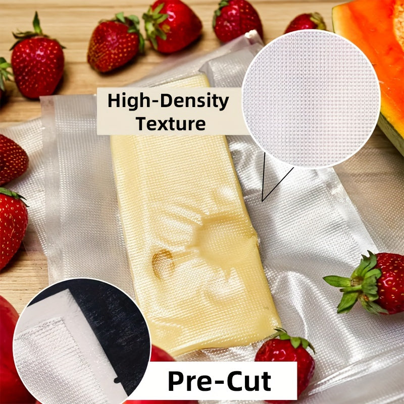 Vakuum yopishqoq sumkalar 50 ta paket BPA-bezak, tijorat darajasi, suv o'tkazmaydigan oziq-ovqat saqlash