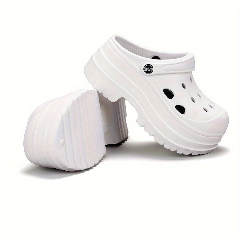 Women's Summer Garden Clogs EVA Sandals Non-Slip Breathable Beige White Black