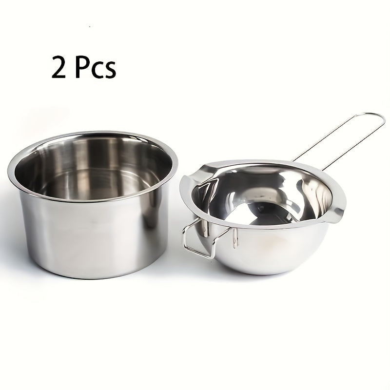 Stainless Steel Double Melting Pot Set for Chocolate Cheese Candle Melting