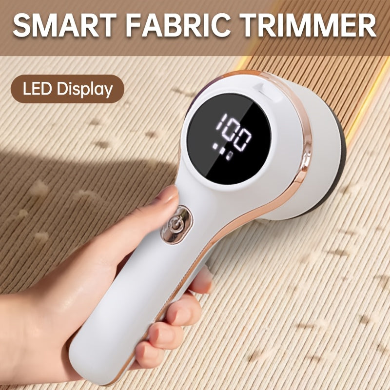 Rechargeable Lint Remover with Digital Display and 3-Speed Control for Clothing and Fabrics