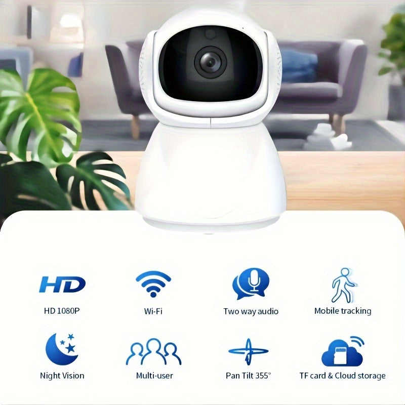 Wireless Home Security Camera 2.4G 5G WiFi HD Night Vision Motion Detection Two Way Audio