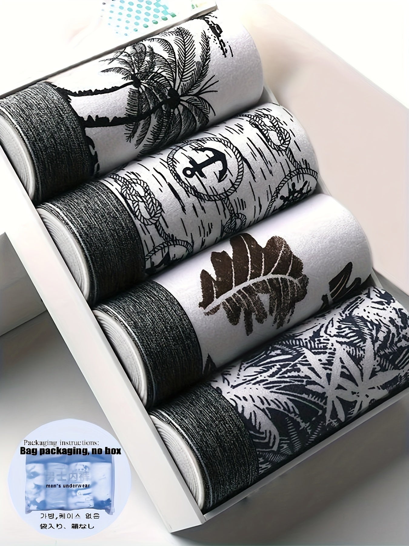 Men's Cotton Spandex Shortie Underwear 4-Pack Breathable Comfortable Soft