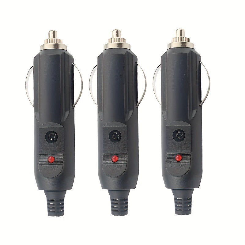 2 piezas de conectores de encendedor de coche de 12V con fusible y luz LED