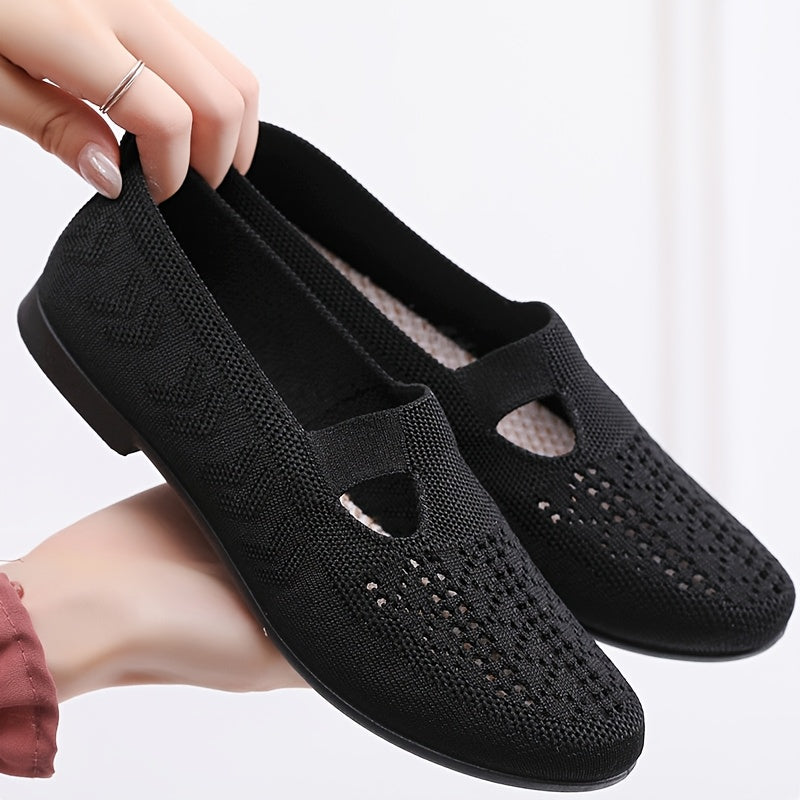 Women's Breathable Soft Sole Flat Shoes for Casual Walking and Commuting