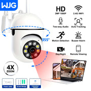 Wireless Outdoor Security Camera 1080P Wi-Fi Pan Tilt Night Vision Two-Way Audio Waterproof