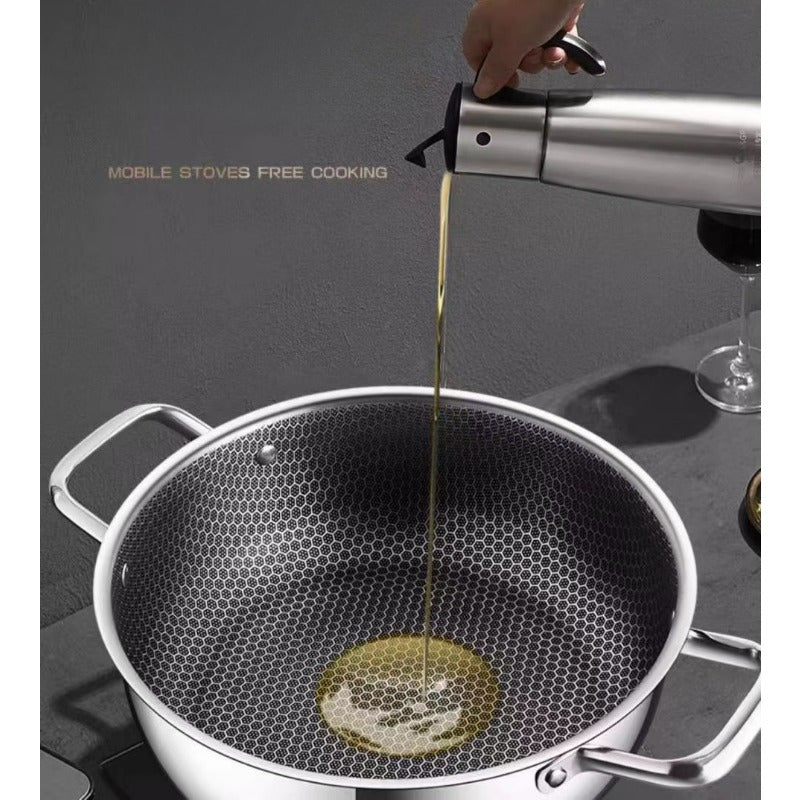 Set of 2-4 Stainless Steel Stock Pots with Non-Stick Coating and Steamer Insert