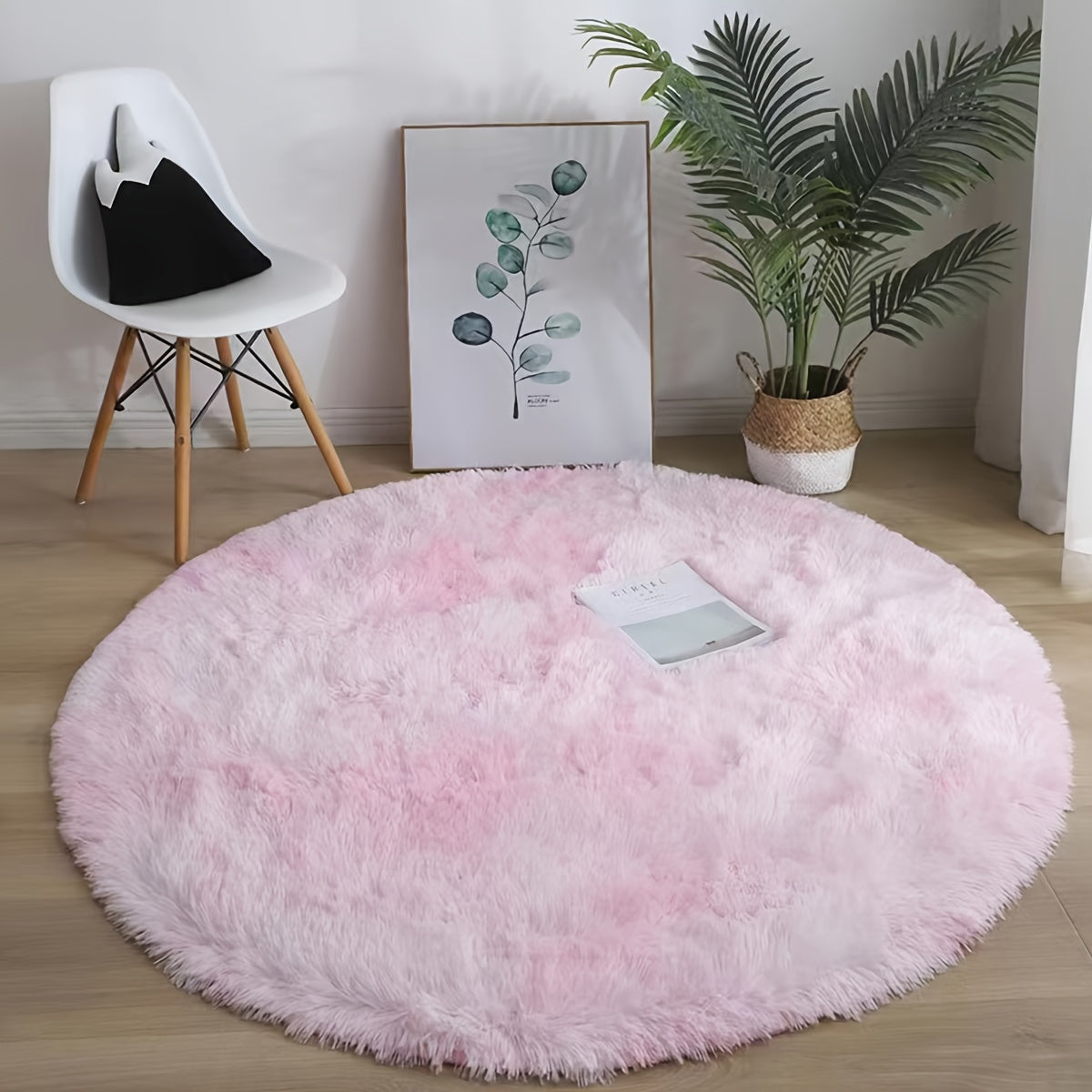 Large Plush Shaggy Area Rug Waterproof Non-Slip Soft Polyester for Living Room Bedroom