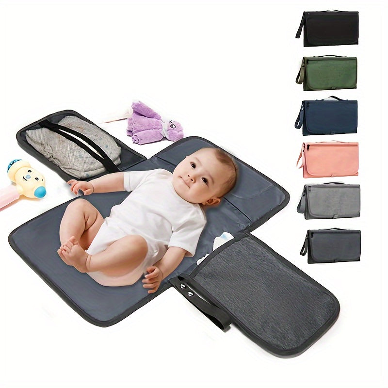 Waterproof Portable Diaper Changing Pad with Pockets Travel Station Kit for Babies