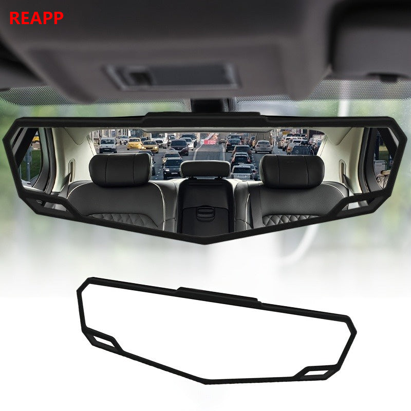 Universal Wide-Angle Panoramic Car Rearview Mirror Clip-On DurableSafety