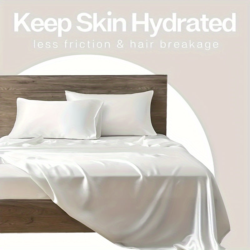 Klassik satyn yostiq qopqog'i, qopqog' bilan yopiladigan, teri va soch parvarishi uchun