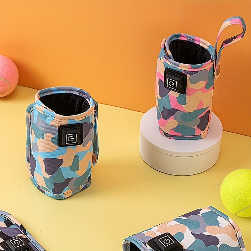 Sayohat, lager va ochiq havoda foydalanish uchun USB shisha isitkich, sut formulasi uchun izolyatsiyalangan sumka