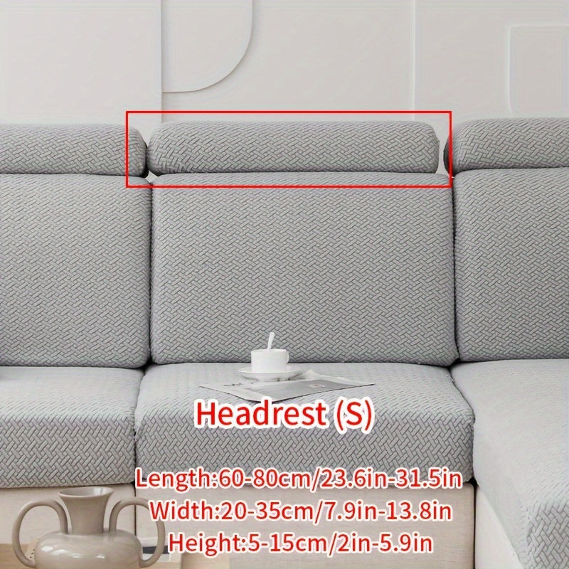 Современный жаккардовый чехол для дивана, изготовленный из прочного полиэстера и спандекса, не скользит, подходит для домашних животных, легкий в уходе, подходит для кресел и секционных диванов.