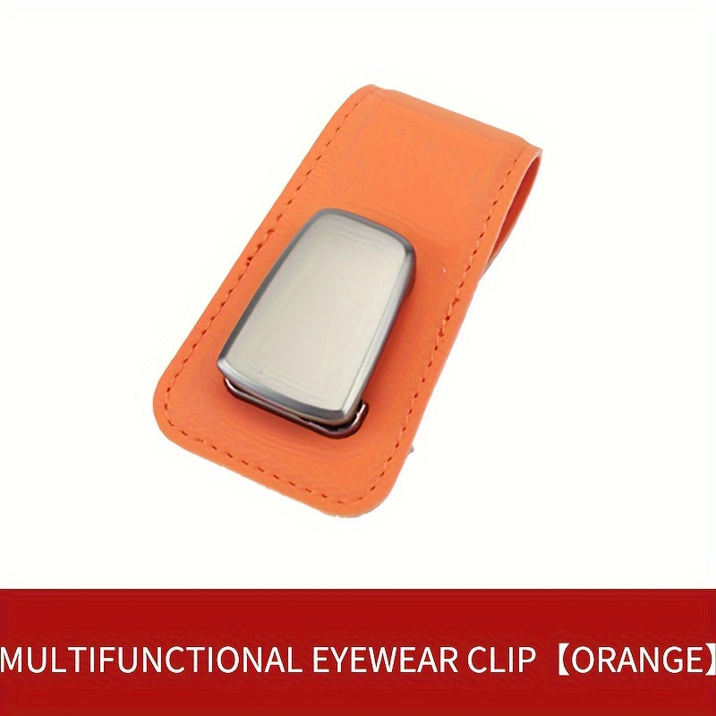 Car Sun Visor Sunglasses Holder Organizer Card Ticket Holder Black Accessory