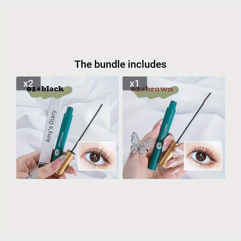 Women’s Waterproof Volumizing and Lengthening Black Mascara