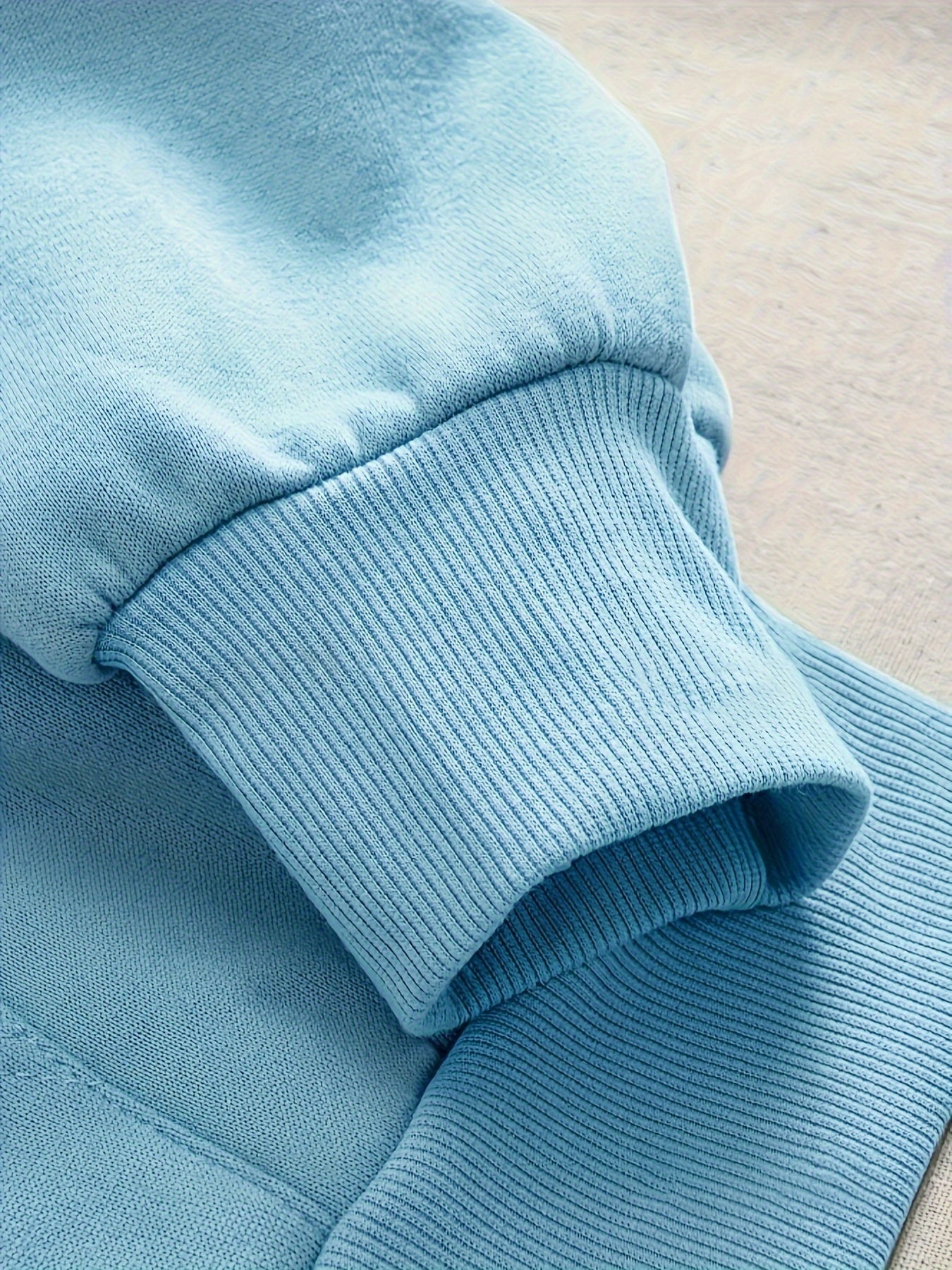 Women's Hooded Polyester Sweatshirt with Zipper and Solid Color Design